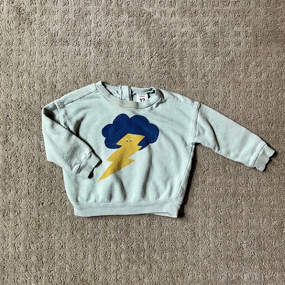 Stem Baby Other - Stem Unisex Blue Lightning Sweatshirt | 12 Months